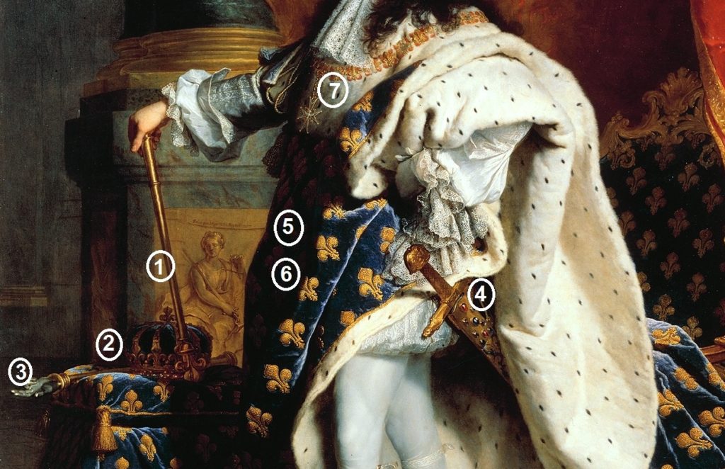 Luis XIV, regalias, Rigaud