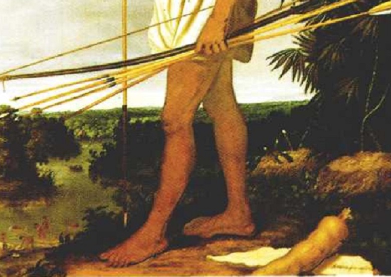 "Homem Tupi", A. Eckhout, detalhe.