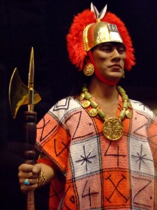 Reconstituição artística de Atahualpa feita por George S. Stuart, Museu de , Califórnia