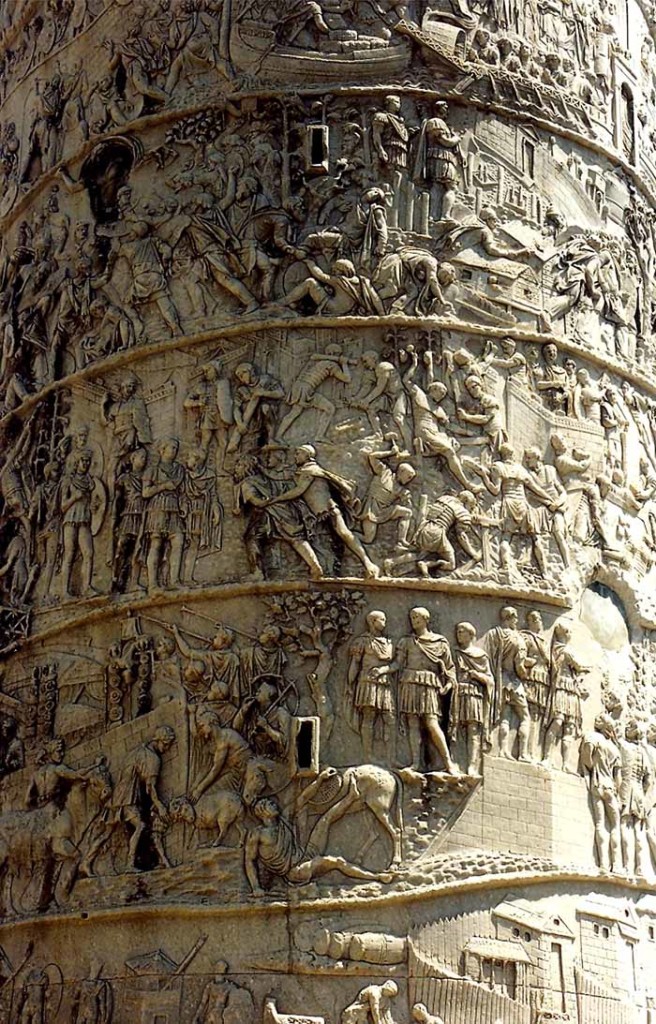 Coluna de Trajano, detalhe.
