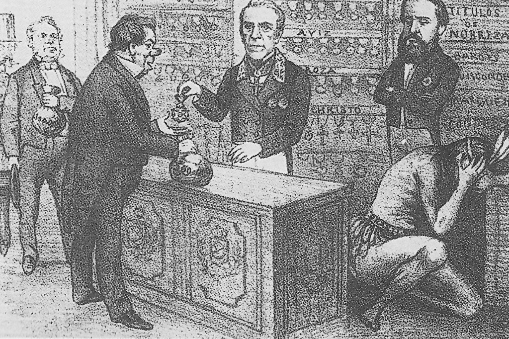 Venda de comendas, Ângelo Agostini, 1867