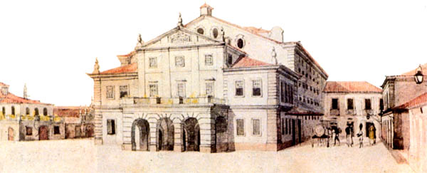 Real Teatro São João, Debret,1834
