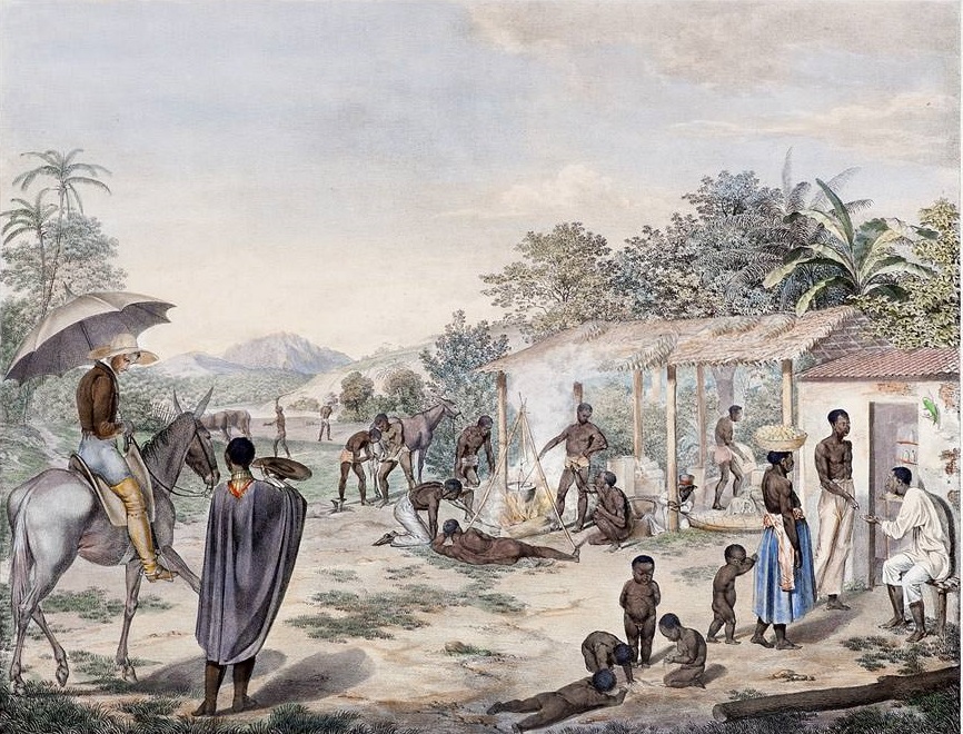 Rancho na região da serra do Caraça, MG, Spix e Von Martius, 1817-1820.