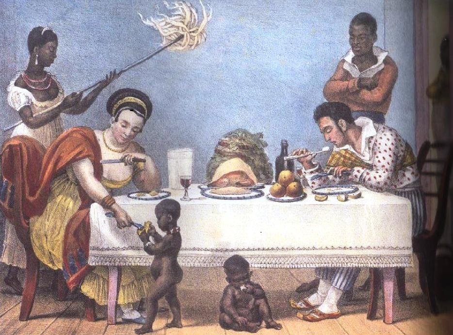 Um jantar brasileiro, Debret