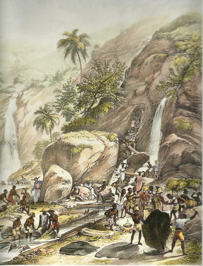 Lavagem do minério de ouro, Rugendas