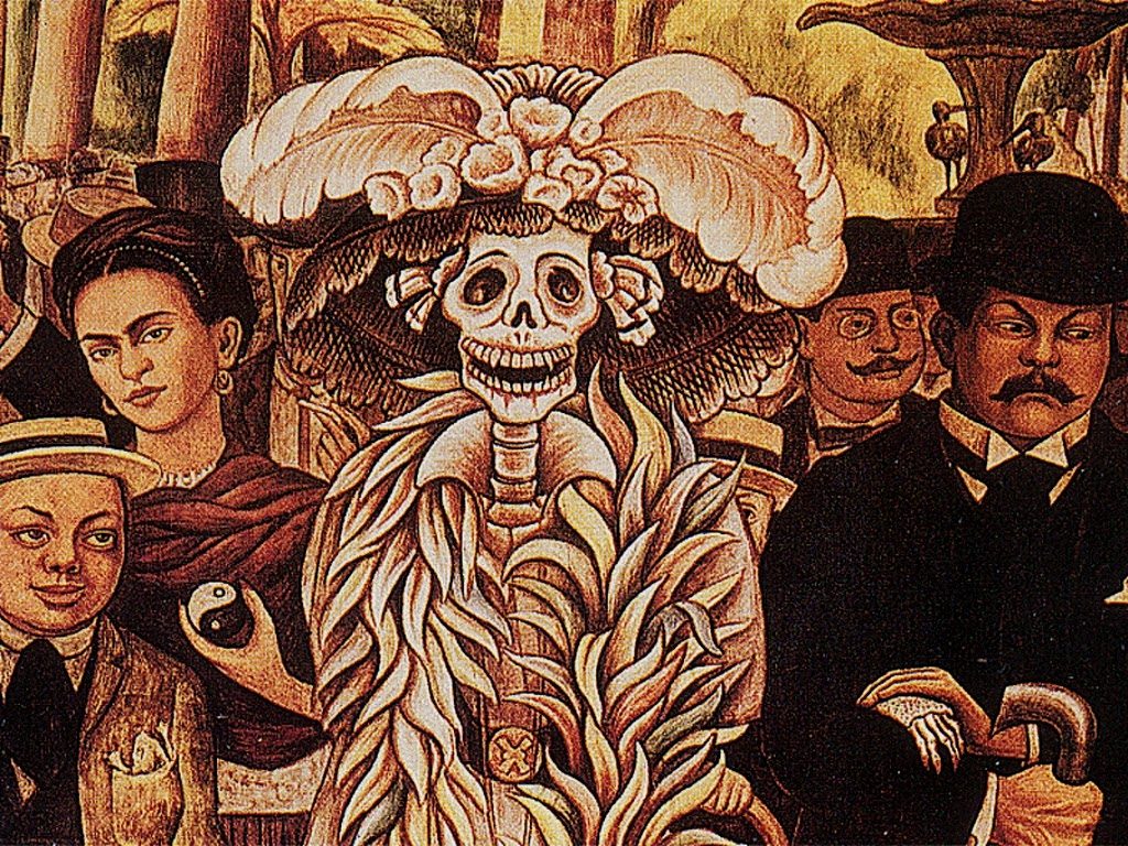 La Catrina, mural de Diego Rivera