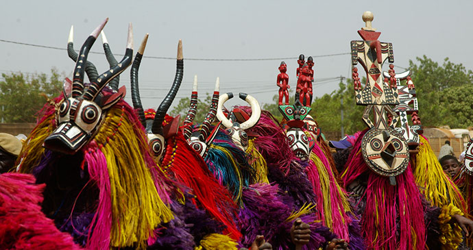 Festival de Máscaras de Dédougou, em Burkina Faso.