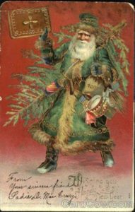 Papai Noel vestido de verde, 1908